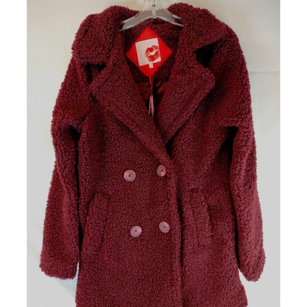 Hot Kiss Faux Fur Cool Winter Outerwear Fleece Jacket Shaggy Size S